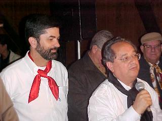 Patrão Sérgio e Dr. Amaral e Silva grande incentivador do CTG Fogo de Chão